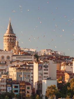 city skyline views of Istanbul